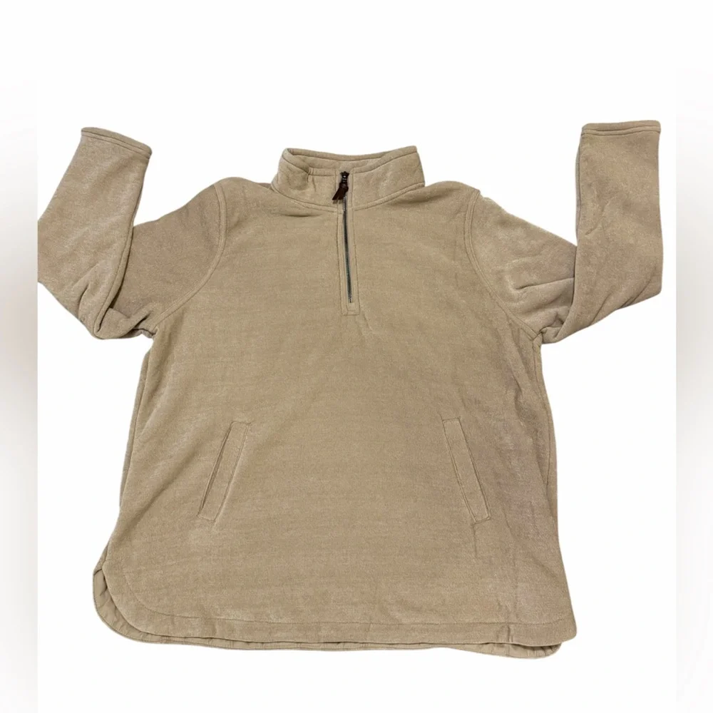 32 DEGREE HEAT QUARTER ZIP 1/4 Zip TAN COZY - Picture 3 of 7